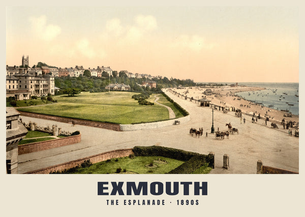 The Esplanade, Exmouth, c. 1890–1900 Heritage Print