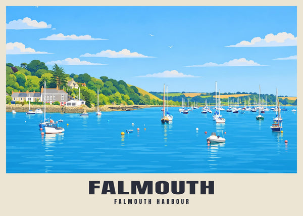 Falmouth Harbour Poster