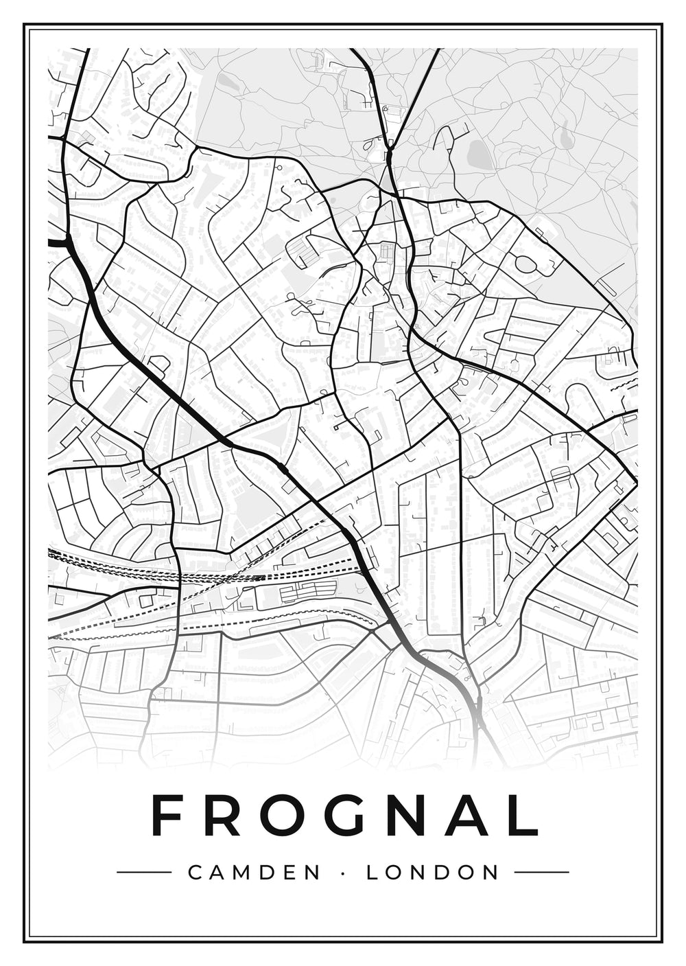 Frognal Street Map Poster
