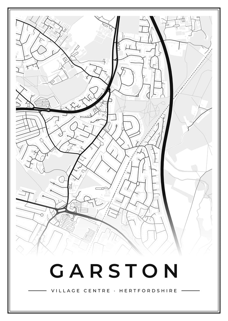 Garston Village Centre Street Map Poster