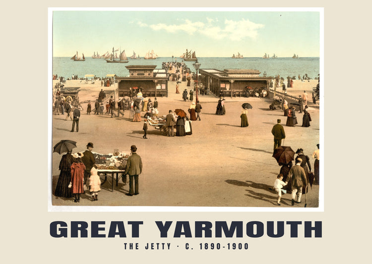 The jetty, Great Yarmouth, c. 1890–1900 Heritage Print
