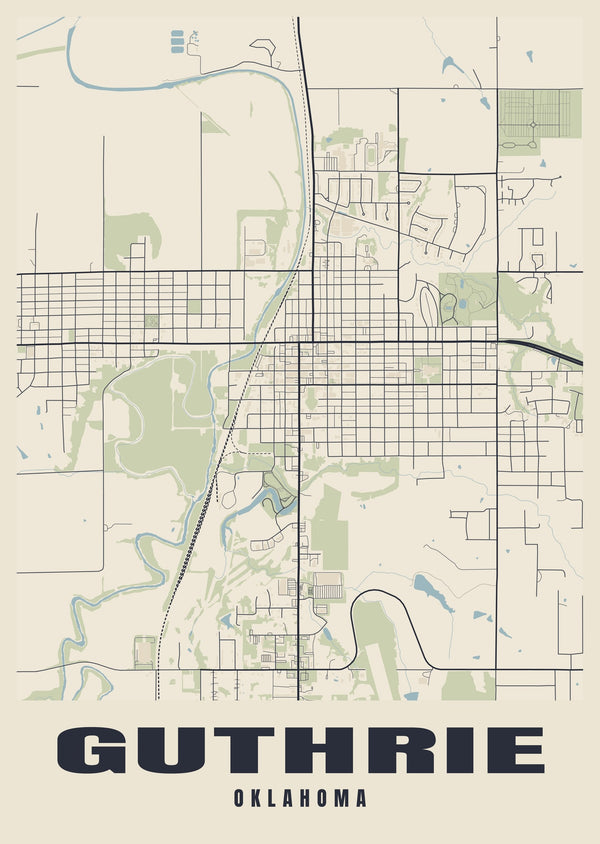 Guthrie Street Map Poster
