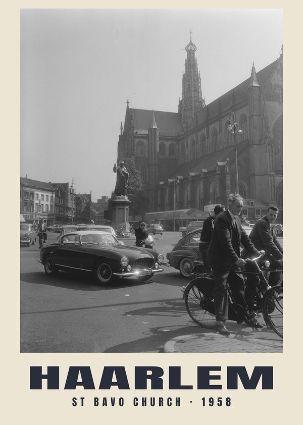 Chiesa di San Bavone, Haarlem — 1958 · Stampa fotografica storica