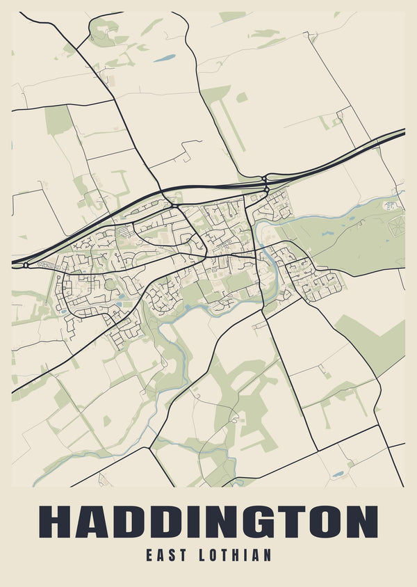 Haddington Street Map Poster