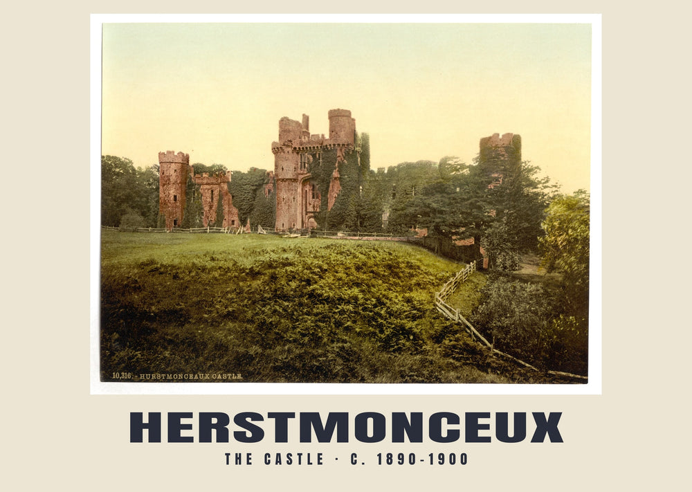 Le château, Herstmonceux, v. 1890–1900 Tirage patrimonial