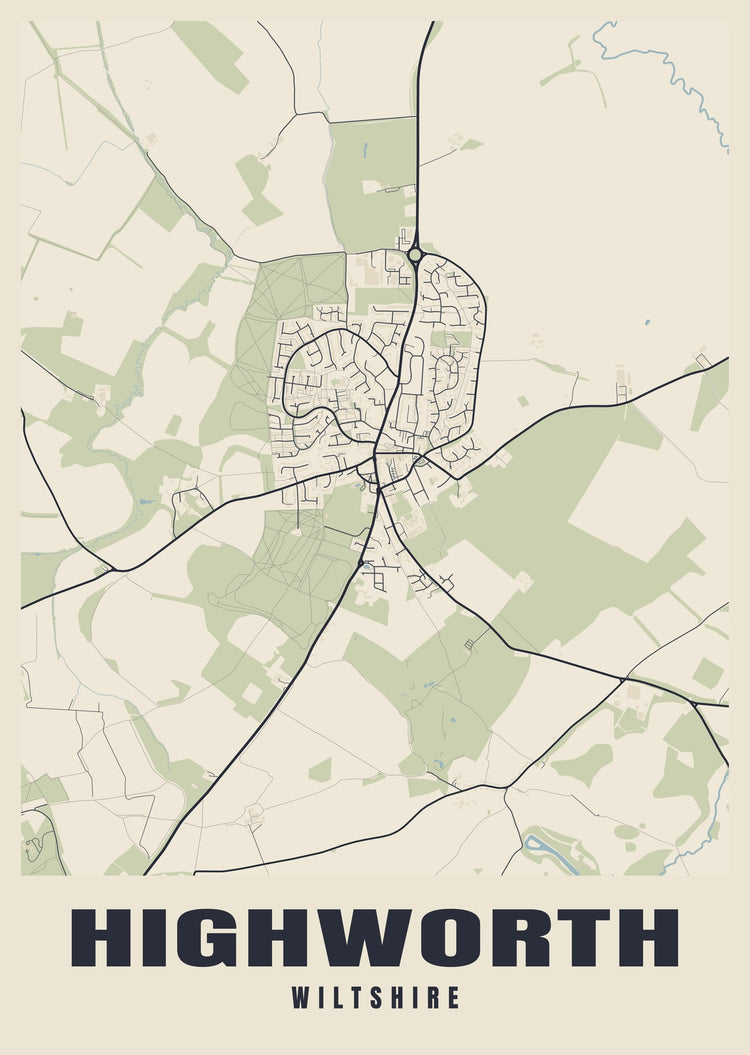 Highworth Street Map Poster