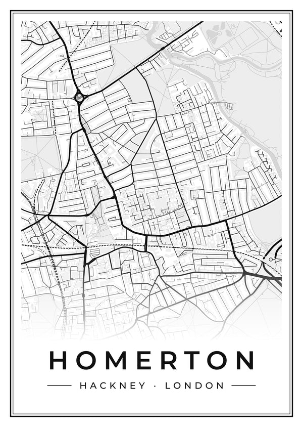 Homerton Street Map Poster