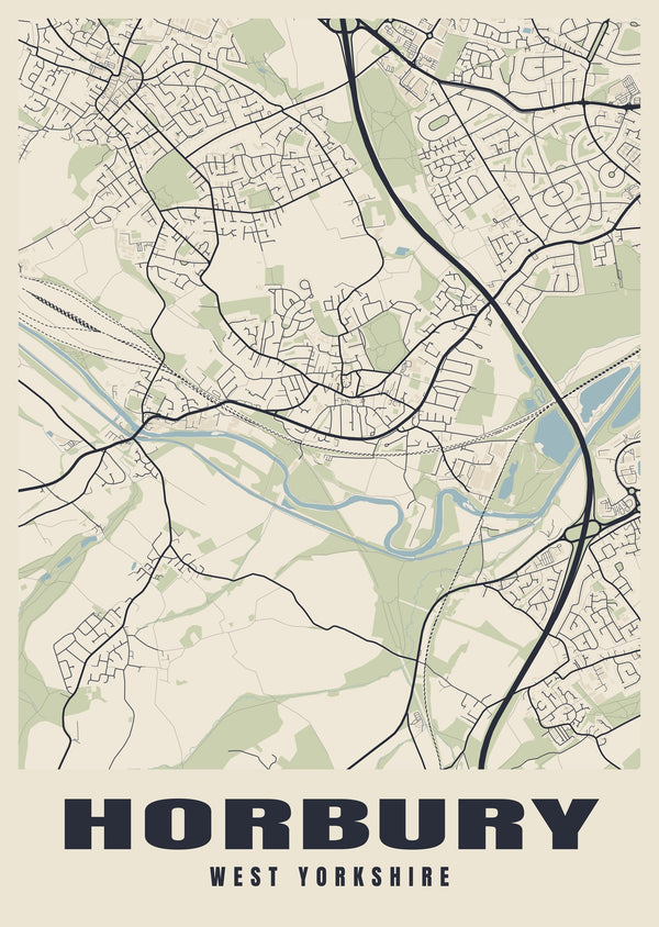 Horbury Street Map Poster