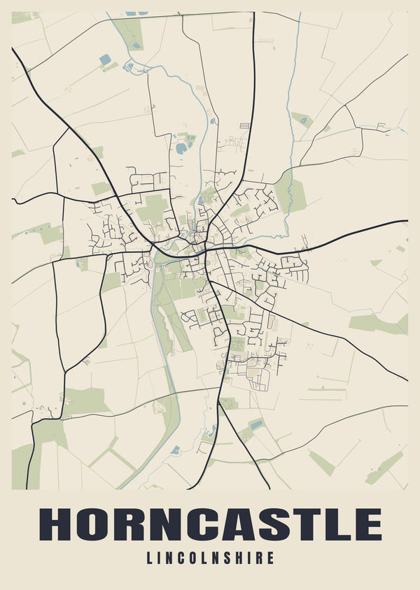 Horncastle Street Map Poster