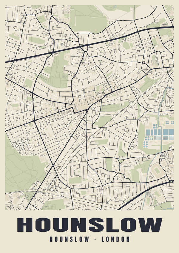 Hounslow Heritage Street Map Poster