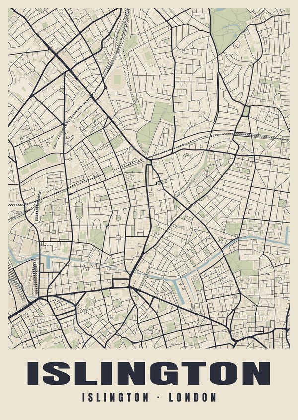 Islington Heritage Street Map Poster