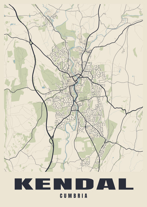 Kendal Street Map Poster