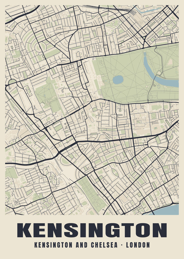 Kensington Heritage Street Map Poster