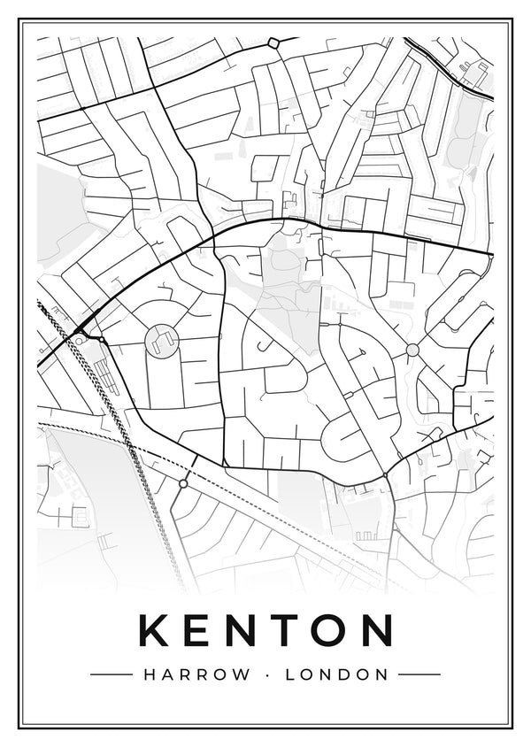 Kenton Street Map Poster