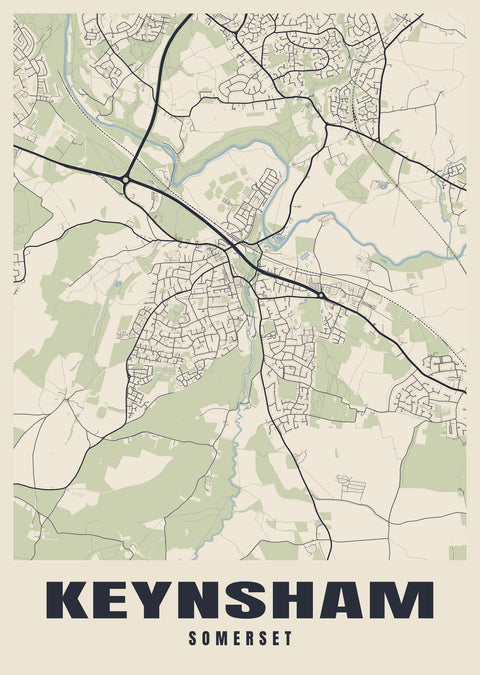 Keynsham Street Map Poster