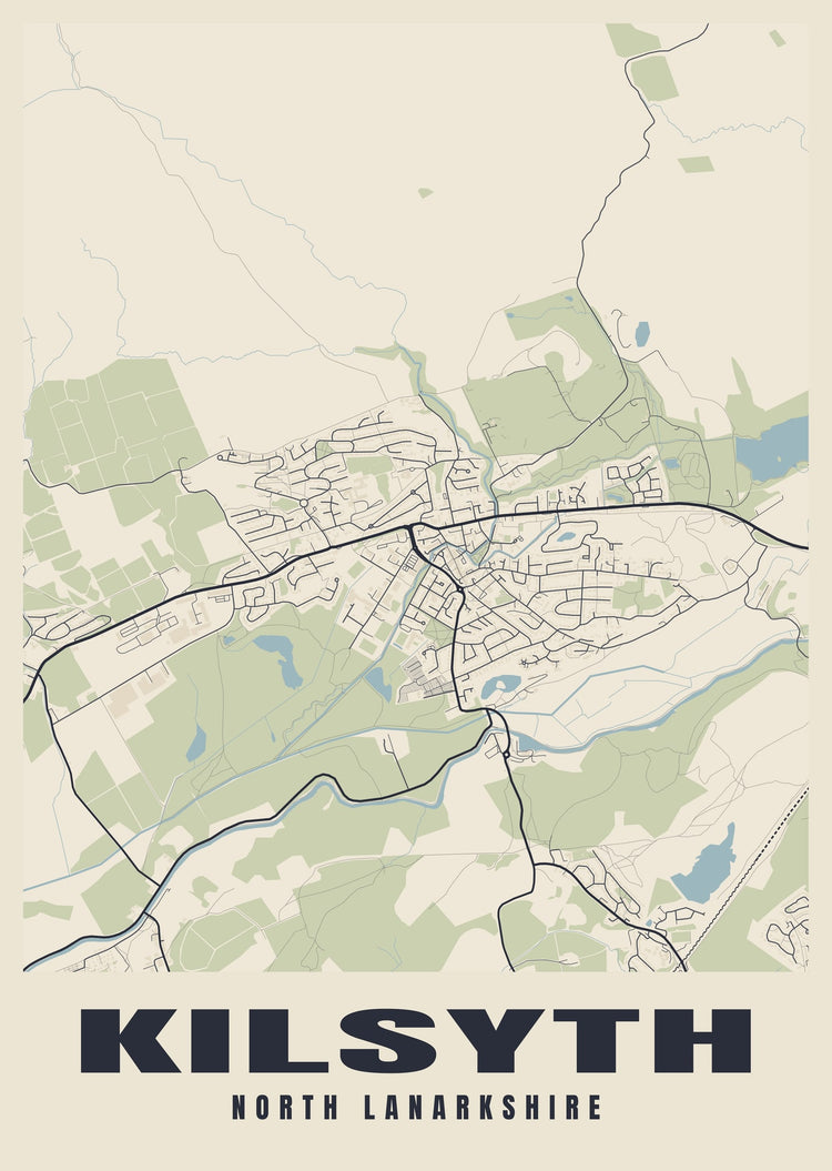 Kilsyth Street Map Poster