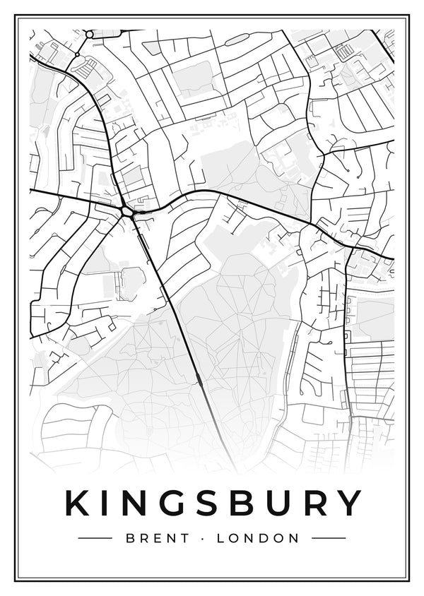 Kingsbury Street Map Poster