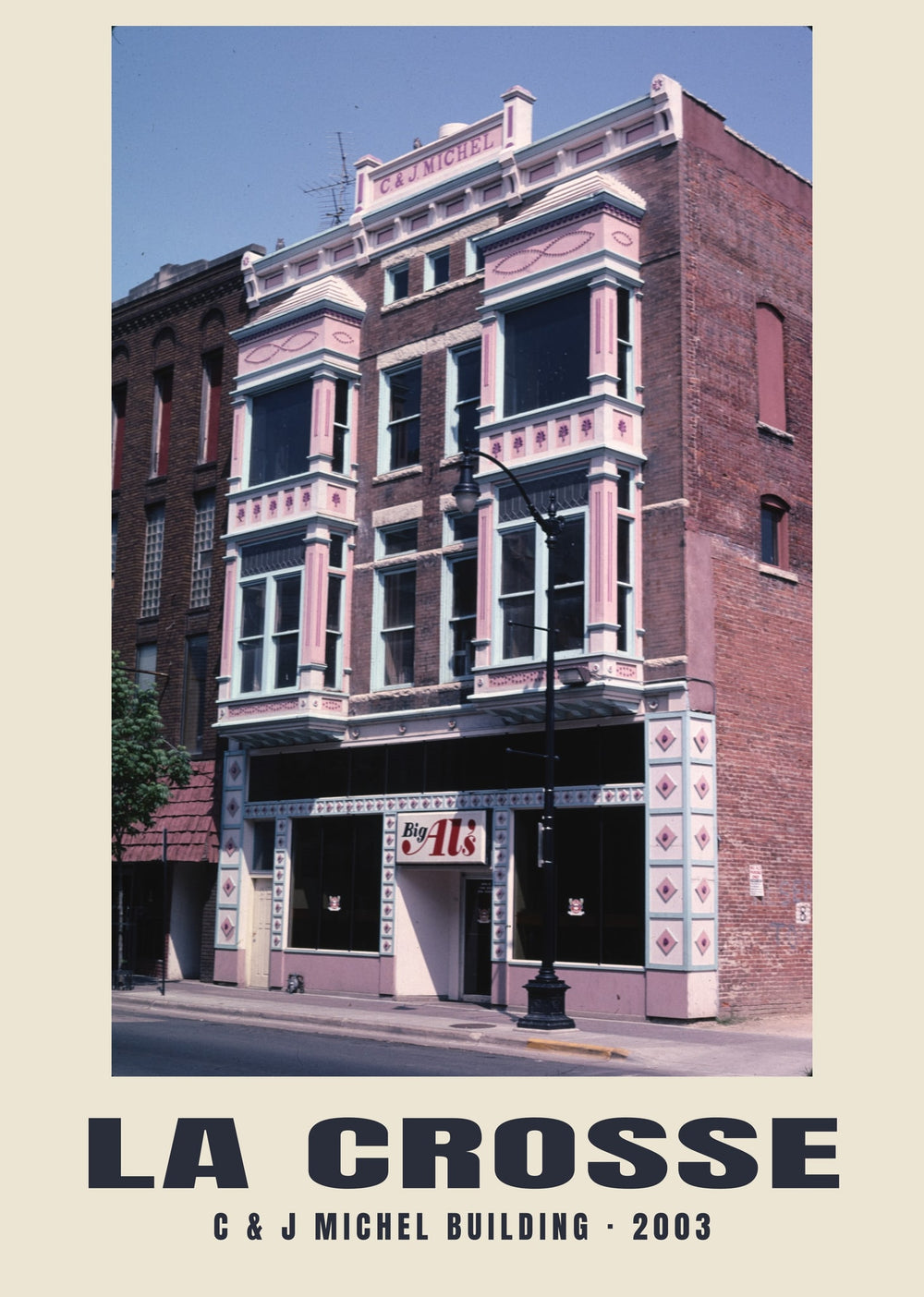 C & J Michel Building, La Crosse, Wisconsin — 2003 · Lámina de fotografía histórica