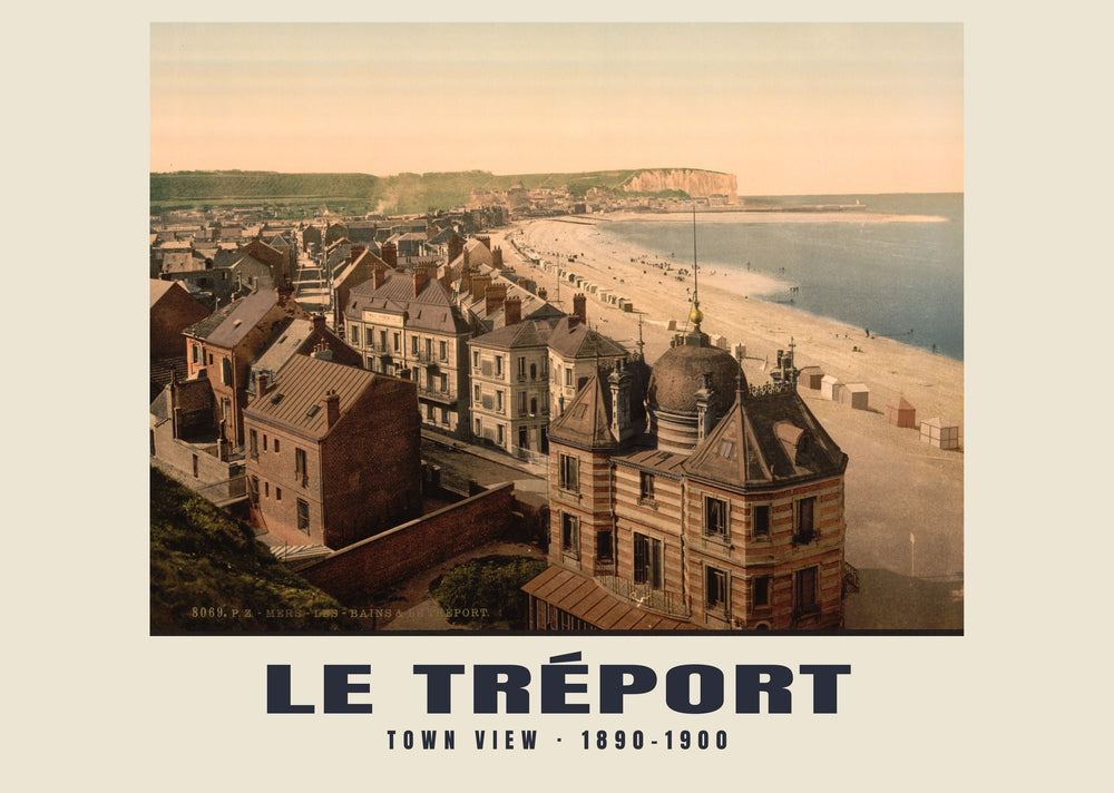 Stadtansicht, Le Tréport — 1890–1900 · Historischer Photochromdruck