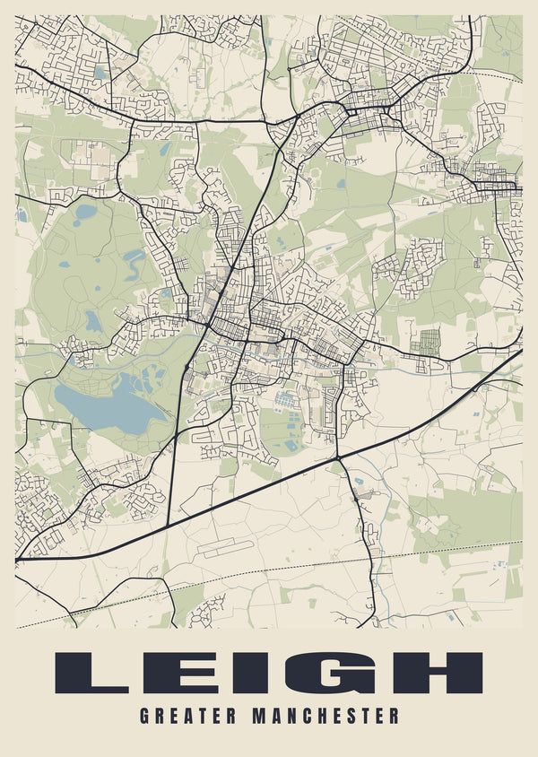 Leigh Street Map Poster