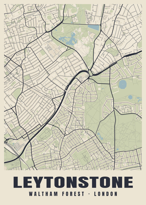 Leytonstone Heritage Street Map Poster