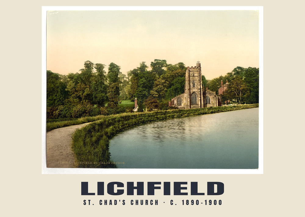 St. Chad's Church, Lichfield, ca. 1890–1900 Heritage Print