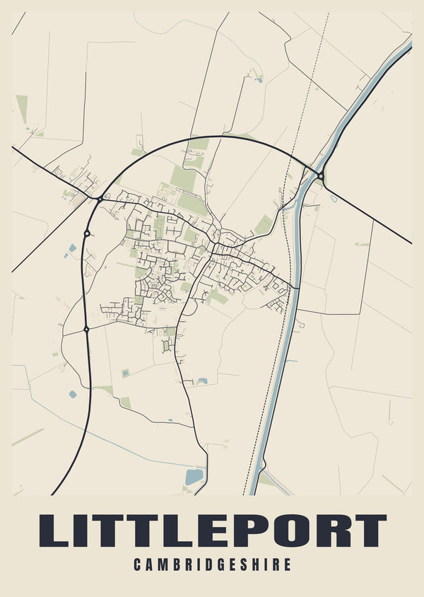 Littleport Street Map Poster