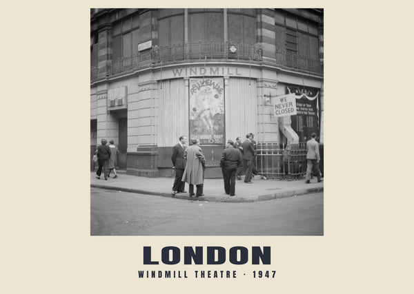 Windmill Theatre, London — 1947 · Historic photograph print