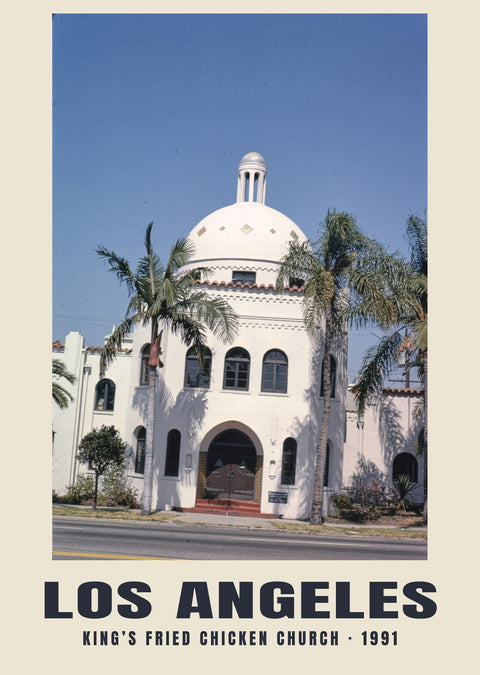 King’s Fried Chicken Church, Los Angeles — 1991 · Historische fotoprint