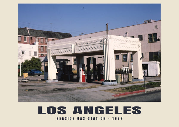 Seaside Station-service, Los Angeles — 1977 · Tirage photographique historique