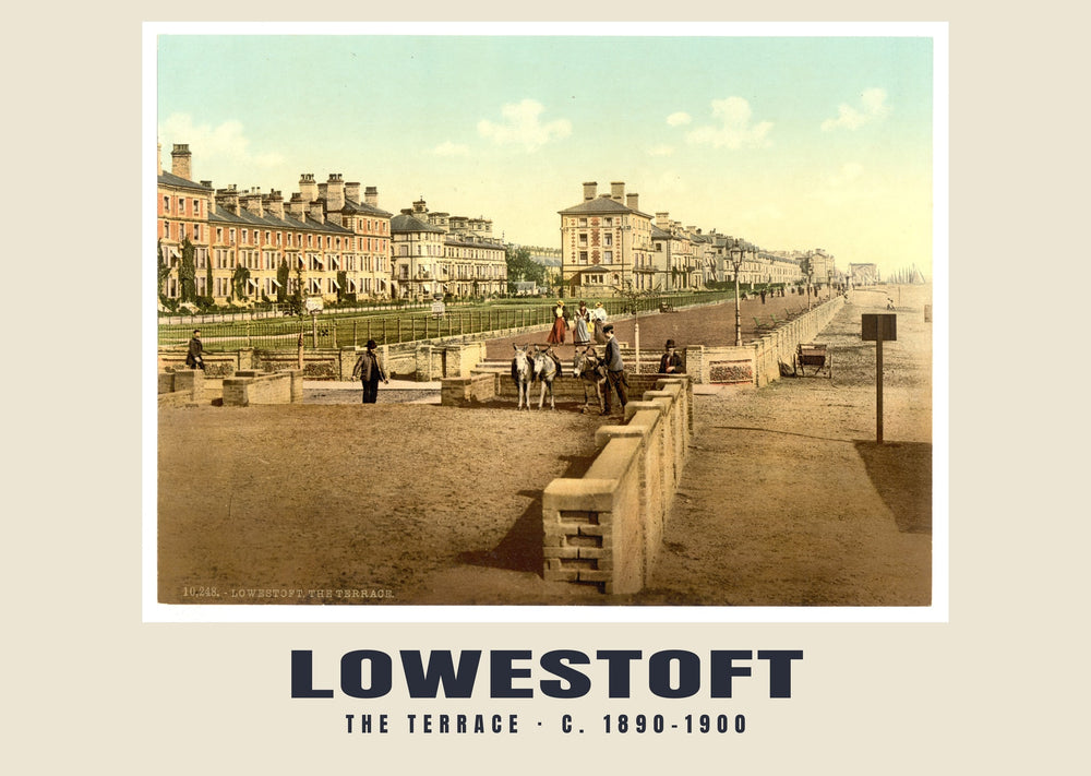 The terrace, Lowestoft, c. 1890–1900 Heritage Print