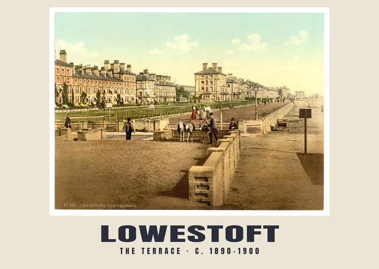 The terrace, Lowestoft, c. 1890–1900 Heritage Print