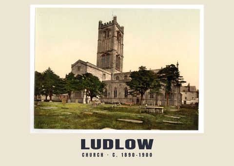 Kerk, Ludlow, ca. 1890–1900 Heritage Print