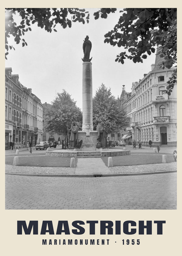 Mariamonument, Maastricht — 1955 · Lámina de fotografía histórica