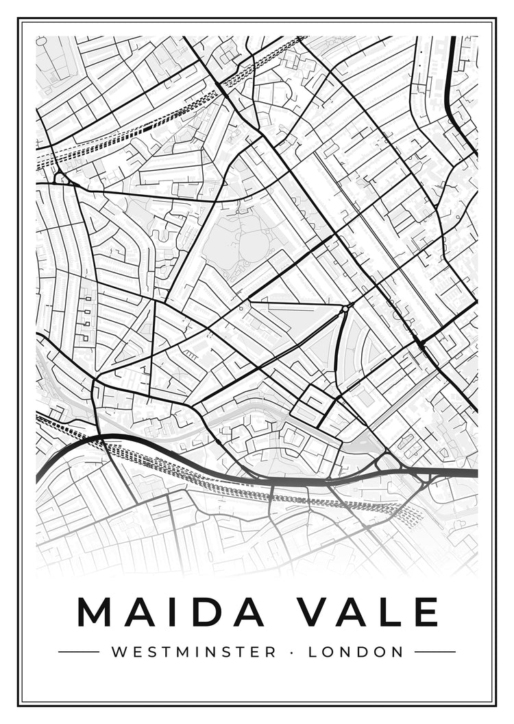 Maida Vale Street Map Poster