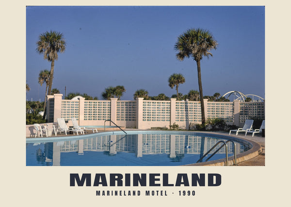 Marineland Motel, Marineland, Florida — 1990 · Lámina de fotografía histórica