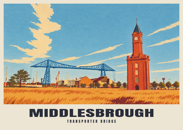 Transporter Bridge, Middlesbrough Poster