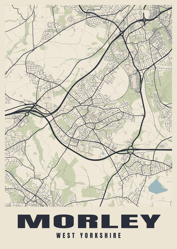 Morley Street Map Poster
