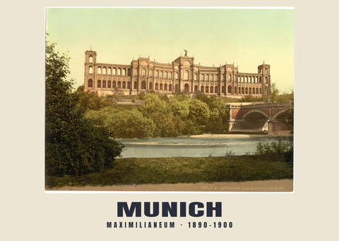Maximilianeum, München — 1890–1900 · Historische fotochroomprint
