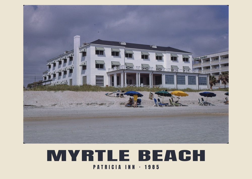 Patricia Inn, Myrtle Beach, South Carolina — 1985 · Wydruk historycznej fotografii