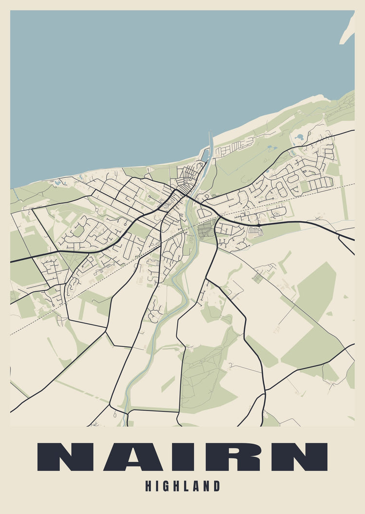 Nairn Street Map Poster