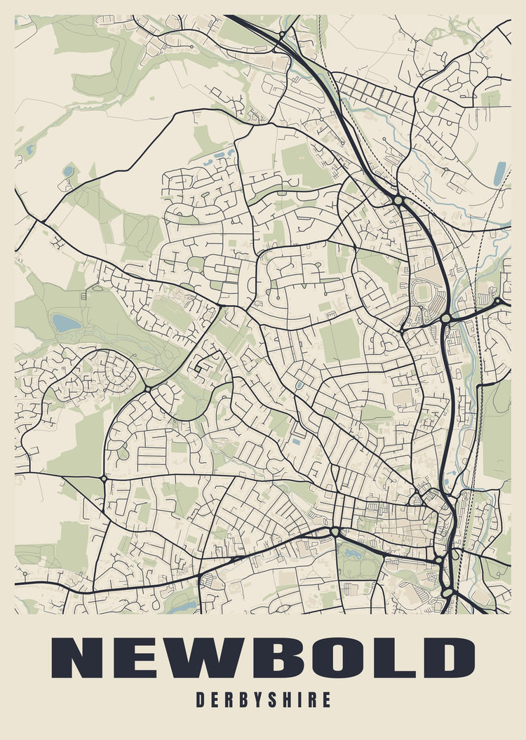 Newbold Street Map Poster