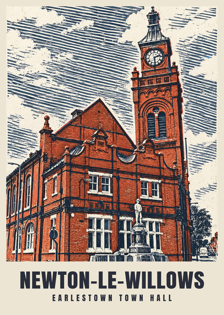 Earlestown Town Hall, Newton-le-Willows Poster