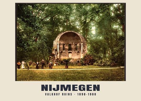 Valkhofruïnes, Nijmegen — 1890–1900 · Historische fotochroomprint
