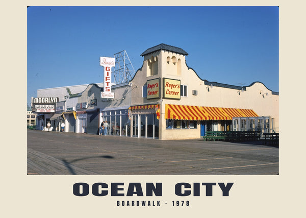 Promenada, Ocean City, New Jersey — 1978 · Wydruk historycznej fotografii