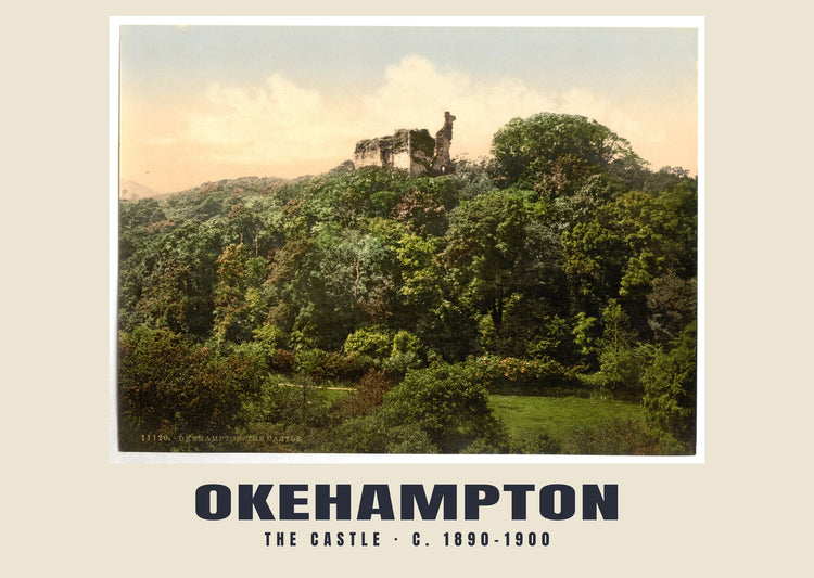 The castle, Okehampton, c. 1890–1900 Heritage Print