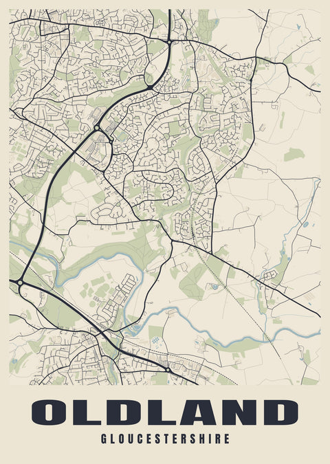 Oldland Street Map Poster