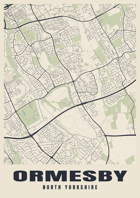 Ormesby Street Map Poster