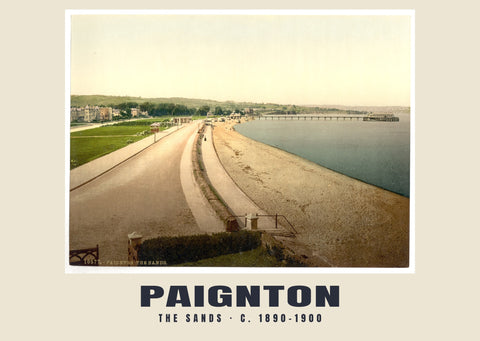 Plaża, Paignton, ok. 1890–1900 Heritage Print