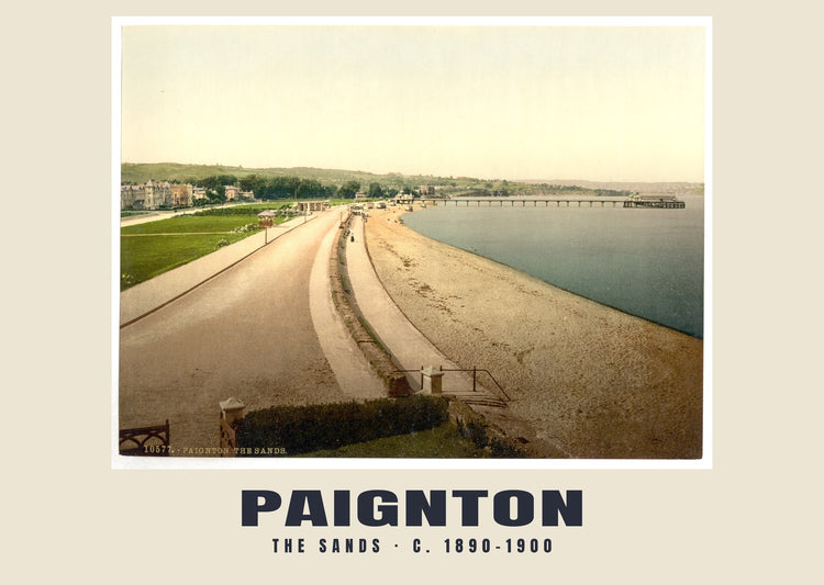 The sands, Paignton, c. 1890–1900 Heritage Print